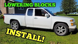 INSTALLING BELLTECH 2 INCH LOWERING BLOCKS 6L LS SWAP COLORADO