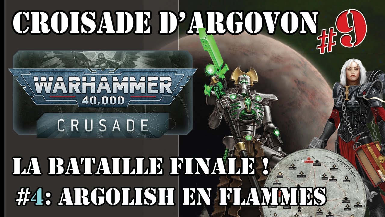 Rapport de Bataille WH40k v9 Final Croisade Argovon - Argolish en Flammes -  Sista vs Nécron.