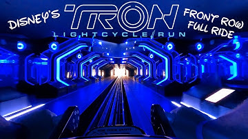 NEW TRON Lightcycle/Run FULL Ride Front Row POV [4K] Magic Kingdom Walt Disney World Roller Coaster