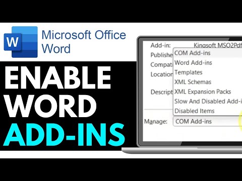 How To Add Or Enable Word Add-Ins In Microsoft Word 2026 (QUICKLY)