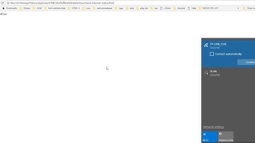 Check Internet Connection using HTML and JavaScript