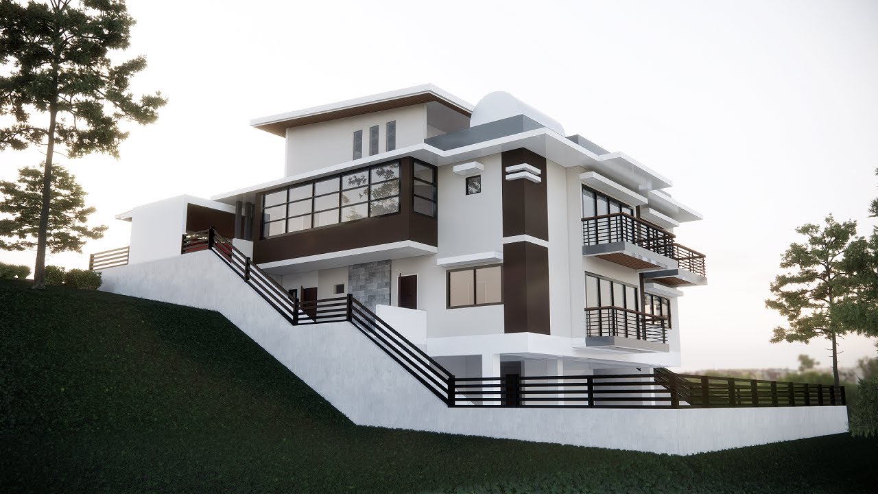 House Design Elegant Slope