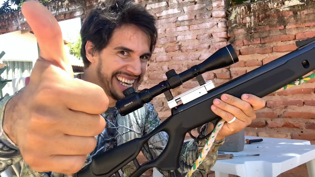 Regulando Luneta na Hatsan Striker Edge gás Ram de 60 kg