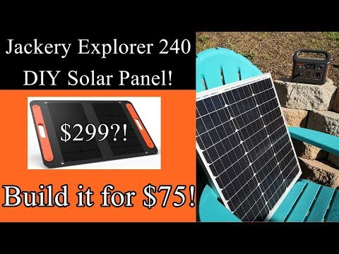 diy jackery 240 solar panel save 250 beginner tutorial