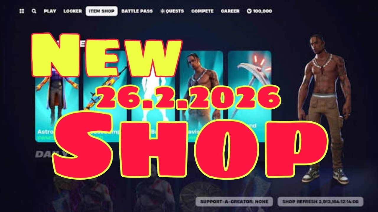 Fortnite Item Shop February , 26, 2026 | New Skins, Cosmetics & Update
