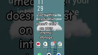 sorry this media file doesn't exist on your internal storage. problem solve # #smartphone #tech