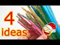 4 amazing chenille wire IDEAS for Christmas