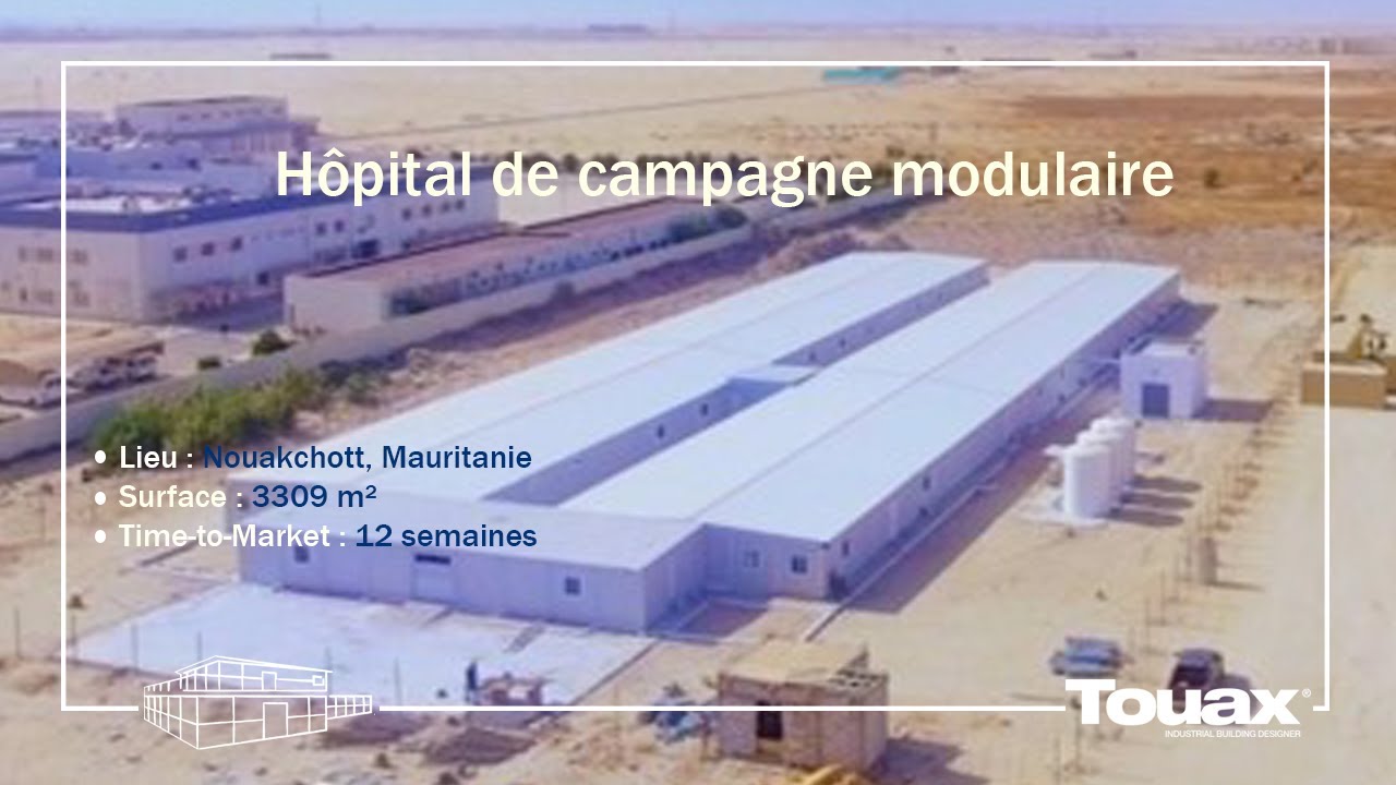 Hôpital de campagne modulaire signé Touax