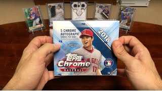 2018 Topps Chrome Baseball Jumbo Hobby Box!!