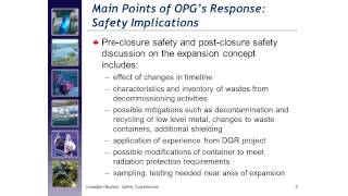 OPG DGR Hearing -- CNSC presentation about the cumulative effects of a possible expansion of the...