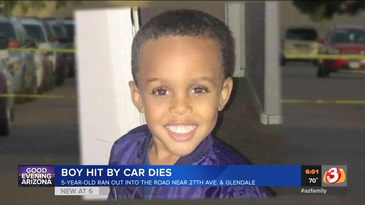 5 year old boy dies after being struck by car in Phoenix Ari - YouTube