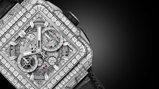 HUBLOT - SQUARE BANG UNICO HIGH JEWELLERY WHITE GOLD 42MM – Hublot watch video