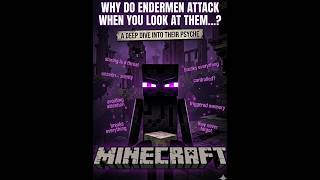 Why Do Endermen Attack When You Look At Them  viral reels enderman minecraft minecraftshorts