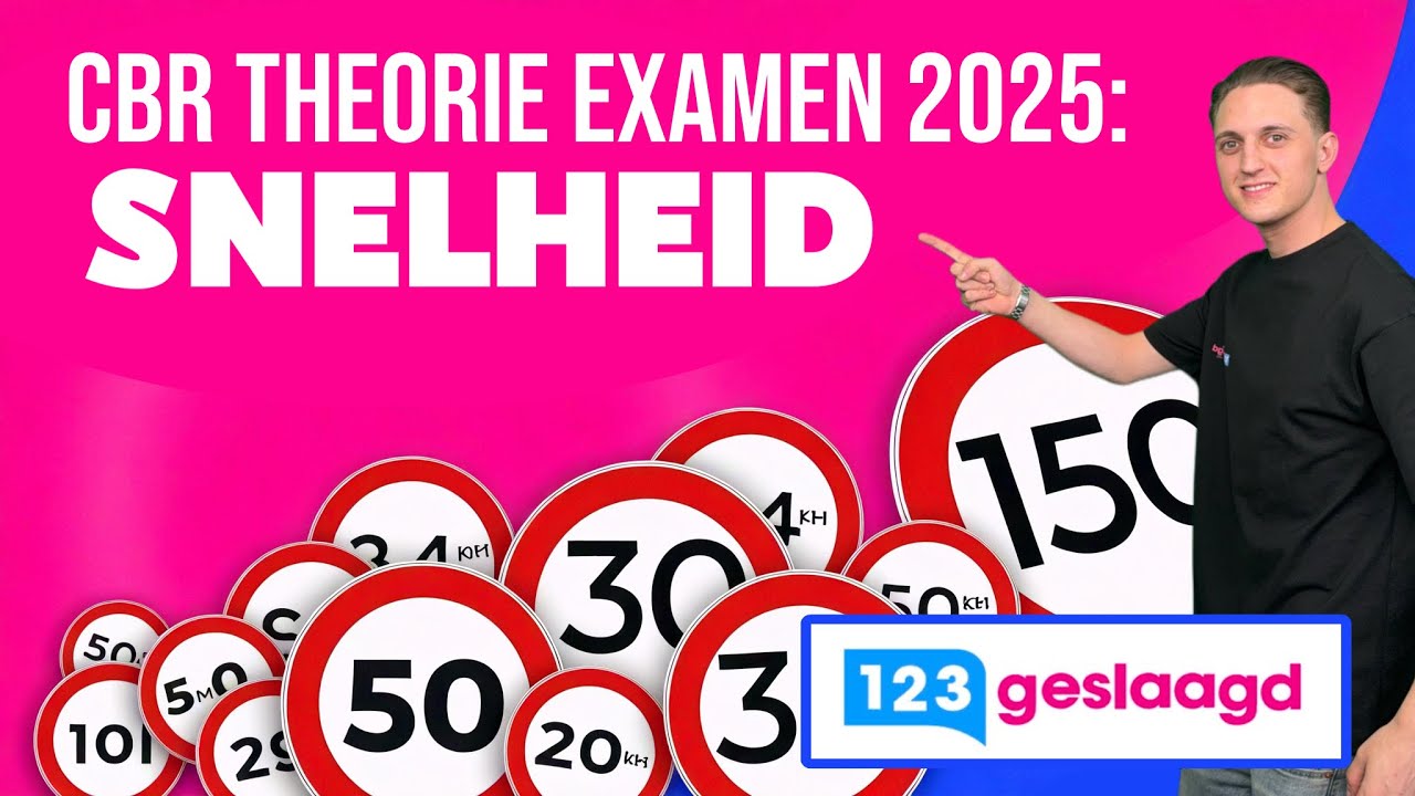 CBR Auto Theorie Examen - Snelheid (2025) - Oefenvragen + Uitleg! | 123Geslaagd.nl