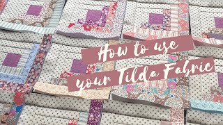 Starting A New Log Cabin Quilt Tilda Fabric Ep. 1