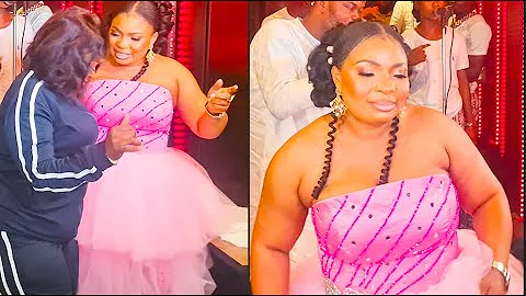 Watch Actress Laide Bakare Dance With Toyosi Adesanya As She Celebrates Her Birthday In Grand Style