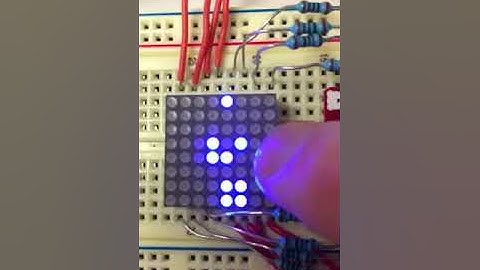 Binary Clock LED Matrix Display