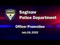 Saginaw mi police department officer promotion july 28 2022