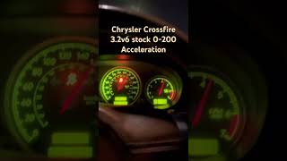 Chrysler Crossfire 3.2 v6 218hp stock 0-200 test #chrysler #crossfire #m112 #mercedes