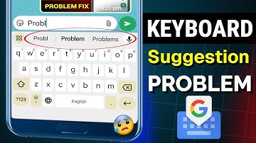 Fix keyboard suggestion words not showing | Words suggestions not showing while typing