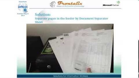 SharePoint Scanner Plug-in Professional. Batch Scan using Document Separator Sheets