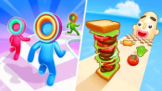 Layer Man 3D | Sandwich Runner - All Level Gameplay Android,iOS - NEW APK UPDATE