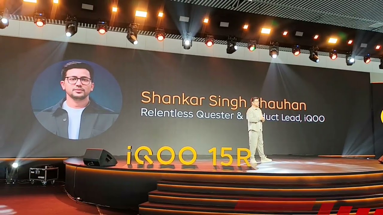 Launch of India's Slimmest 7600 mAh Smartphone iQOO 15R