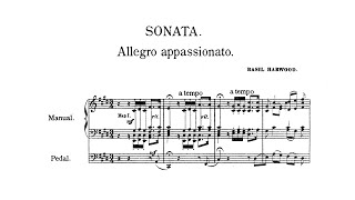 Basil Harwood - Op. 5, Organ Sonata No. 1 in C-sharp minor w/ score