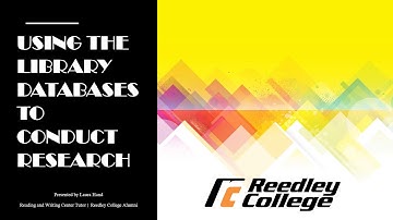 Using the Library Databases to Conduct Research