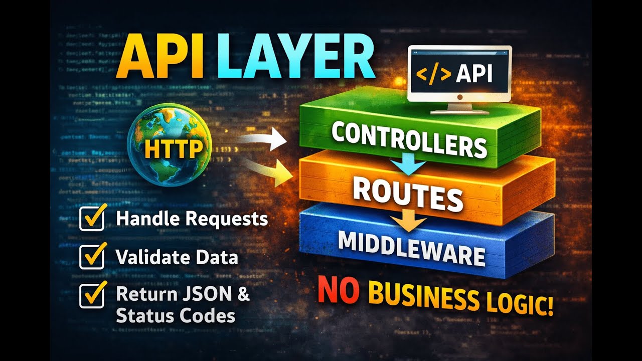 32-( HTTP / API) Layer (Controllers + Routes + Middleware)