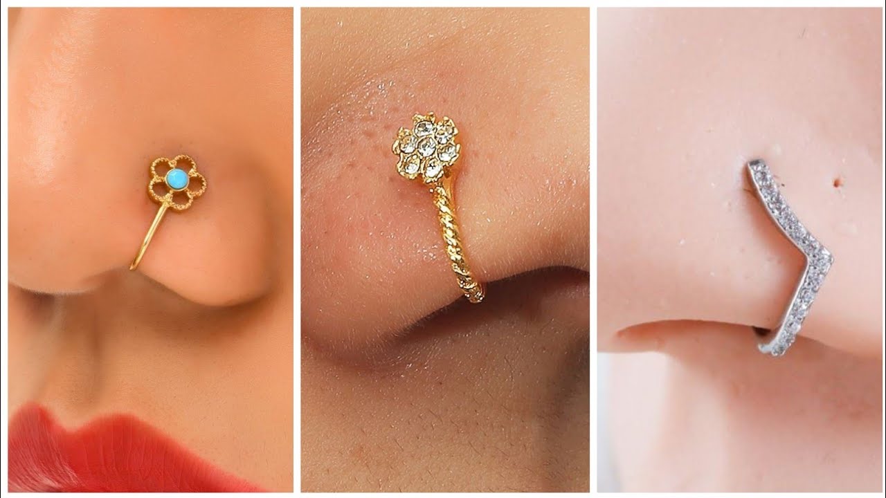 Beautiful nose ring new designs ideas - YouTube | Nose ring designs, Nose  ring jewelry, Nose jewelry