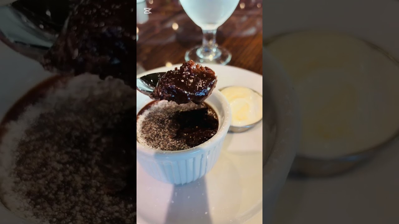 Warm Chocolate Melting Cake- the undisputed favourite dessert on Carnival Splendor #cruise #dessert