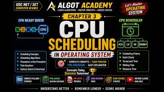 CPU Scheduling Algorithms_Numericals - Part 2 | UGC NET, SET | Algot Academy
