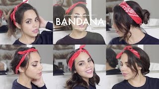 5 FORMAS DE USAR BANDANAS  PEINADOS FÁCILES | What The Chic