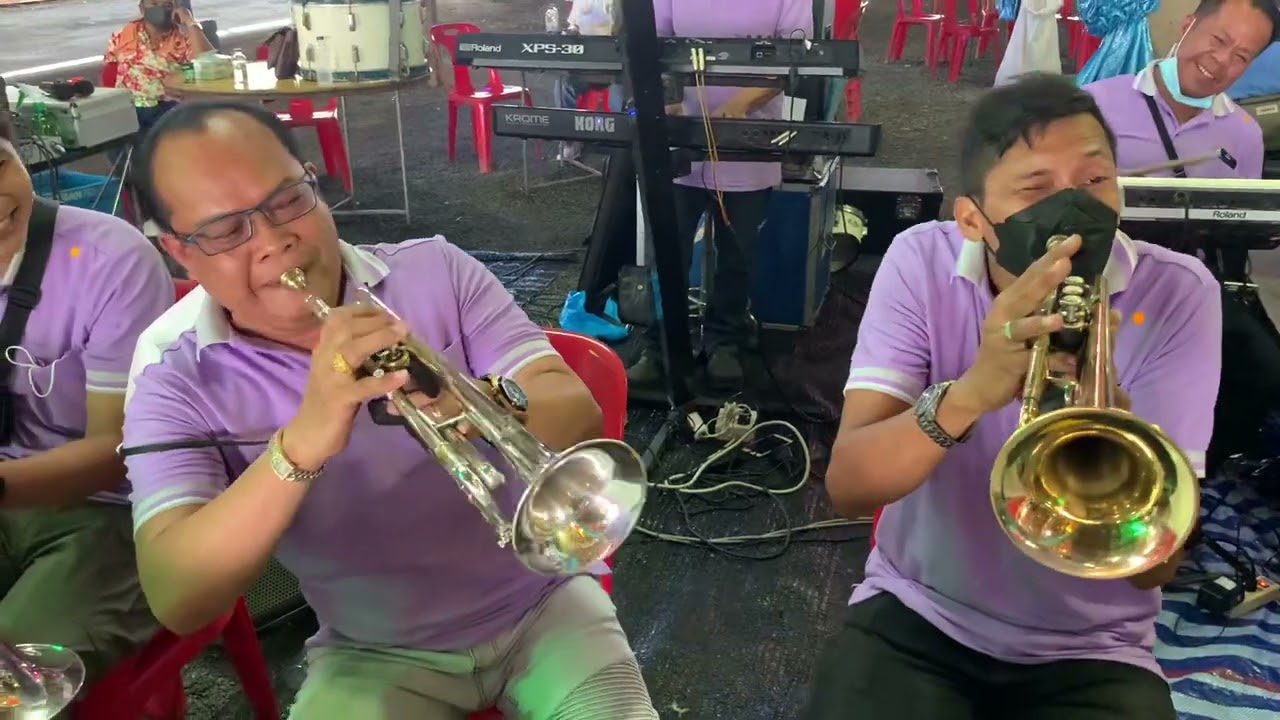 แตรวงบรรเลงแบบโบราณเป่าสดตามสำเนียงแตรวงแอบดังบางไทร