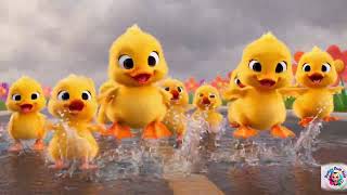 Baby Duck Lost In Rain 🌧️🐥 Emotional Rescue Story | Cute 3D Cartoon Animation