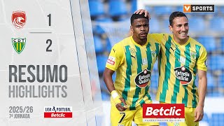 Resumo Santa Clara 1-2 Tondela Liga 2526