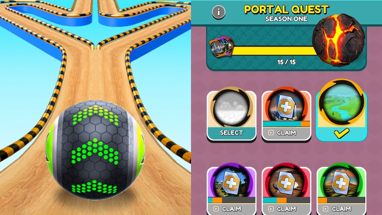 Going Balls New Update Portal Quest Feature Vs Challenge, Funny Race Android, iOS Gameplay