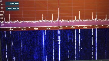 SDRPlay and a wire, listening to 40m CW