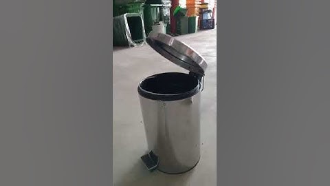 Thùng rác đạp chân Inox #60l #inox #đạpchân