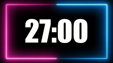 27 Minute Timer with alarm (no music).