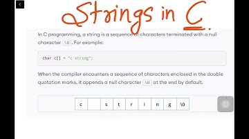 C Programming | XIE | Strings Part 1