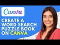 How to Create a Word Search Puzzle Book on Canva to 