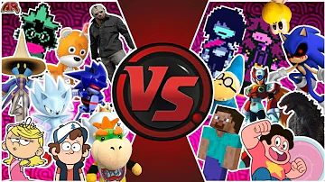 SuperMarioLogan VS Sonic, SCP Foundation, DELTARUNE & MORE! Cartoon Fight Club Ultimate Showdown 5!
