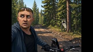 Встретил волка . никогда так быстро не крутил педали