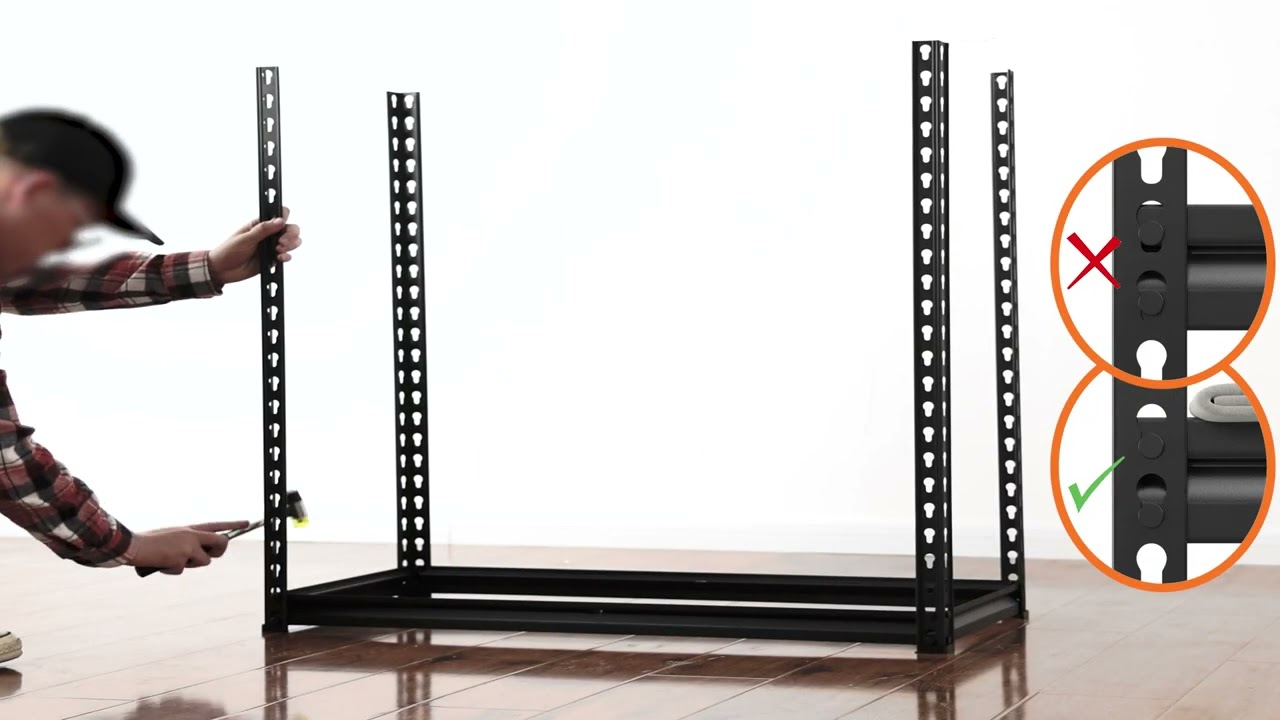 REIBII 35.5"W Garage Storage Shelves, 5-Tier Metal Shelving Unit with 2020 LBS Capacity, Adjustable Storage Rack for Pantry, Closet, Basement & Utility Room