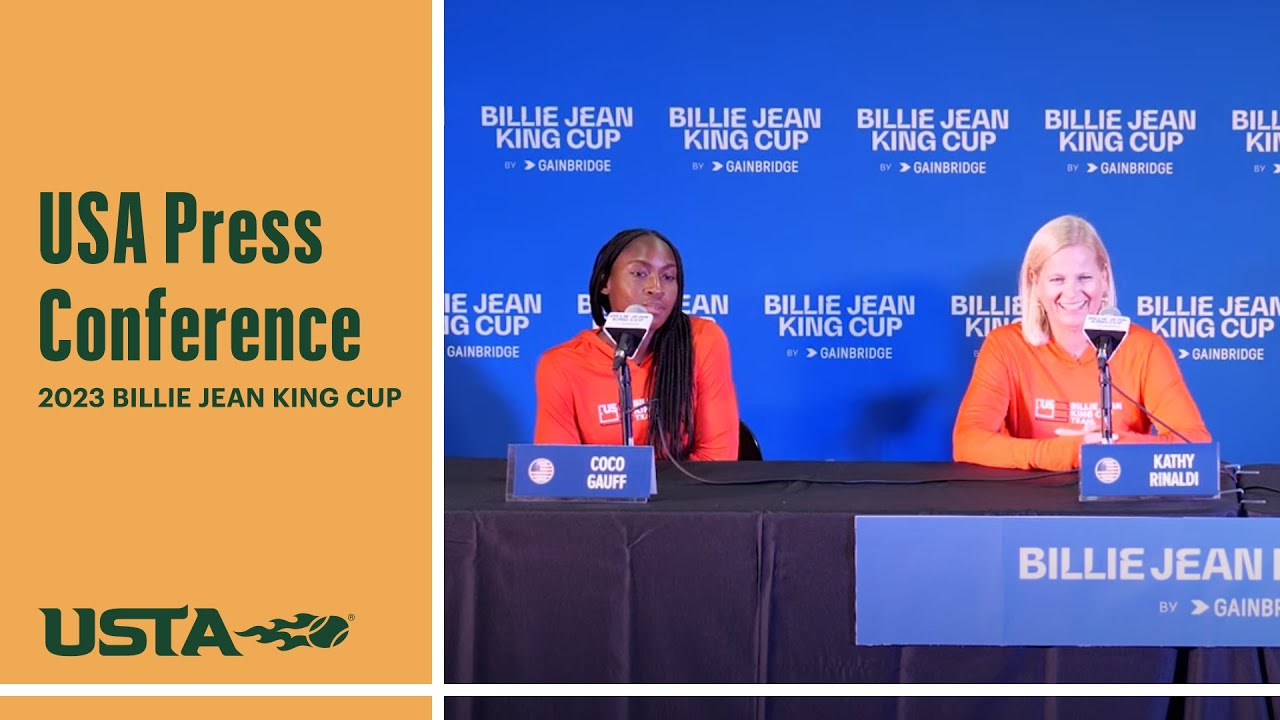 Gauff, Pegula & Rinaldi Press Conferece | 2023 Billie Jean King Cup ...