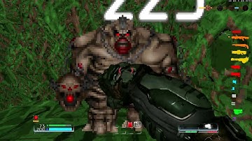 Doom D4T (2.5 New Version/Source Port Change) - Hellbarde - Map 5   Jungle Science (60FPS)