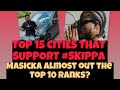 MASICKA PRESQUE SORTIE DU TOP 10 X TOP 15 DES VILLES QUI SOUTIENNENT SKIPPA mp3