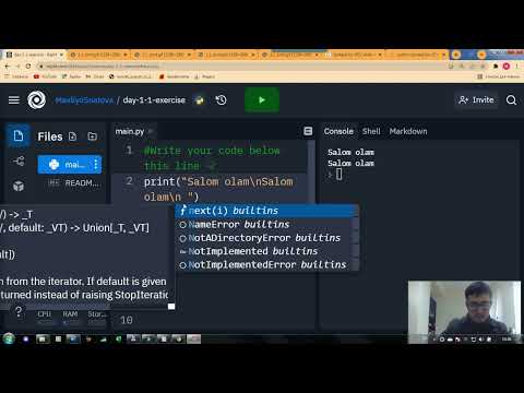 1 3 Python print funksiyasi (+, bo'sh( space) joy, IndentationError qoidalari)